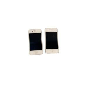 APPLE iPHONE 4 (2) A1349 WHITE (UNKNOWN CARRIER) FOR PARTS / RESTORATION